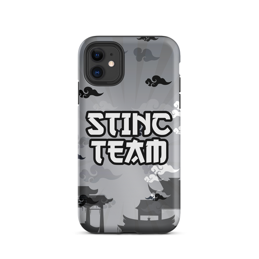 Black and White "Stinc Team" iPhone case